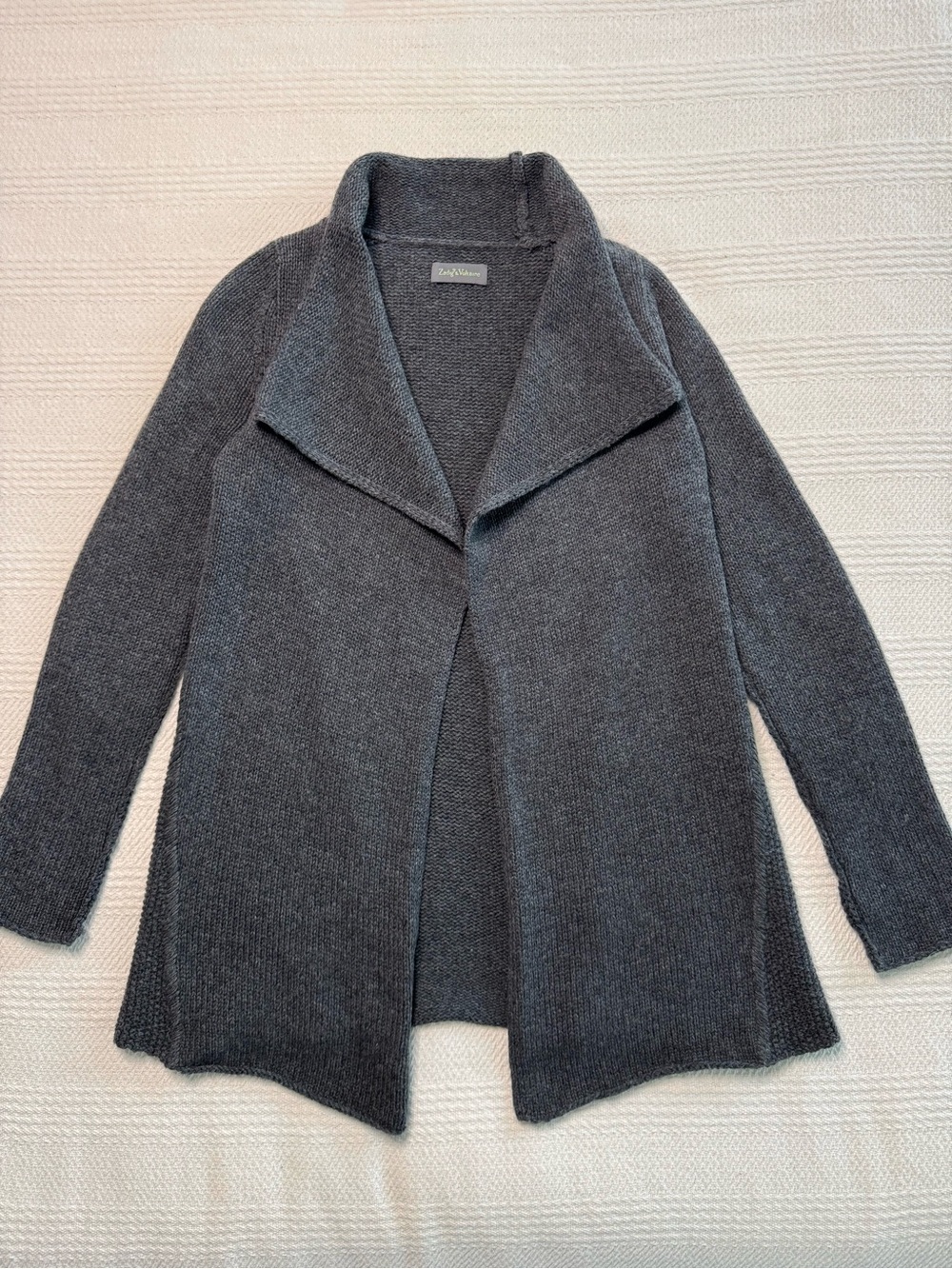 Zadig & Voltaire Daphnee Alpaca Wool Cardigan Charcoal Gray Size S